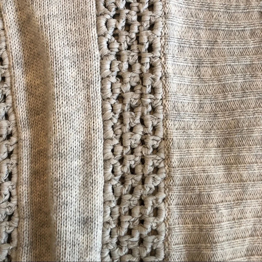 Sundance | Light Gray Open Front Knit Cardigan - Picture 7 of 9